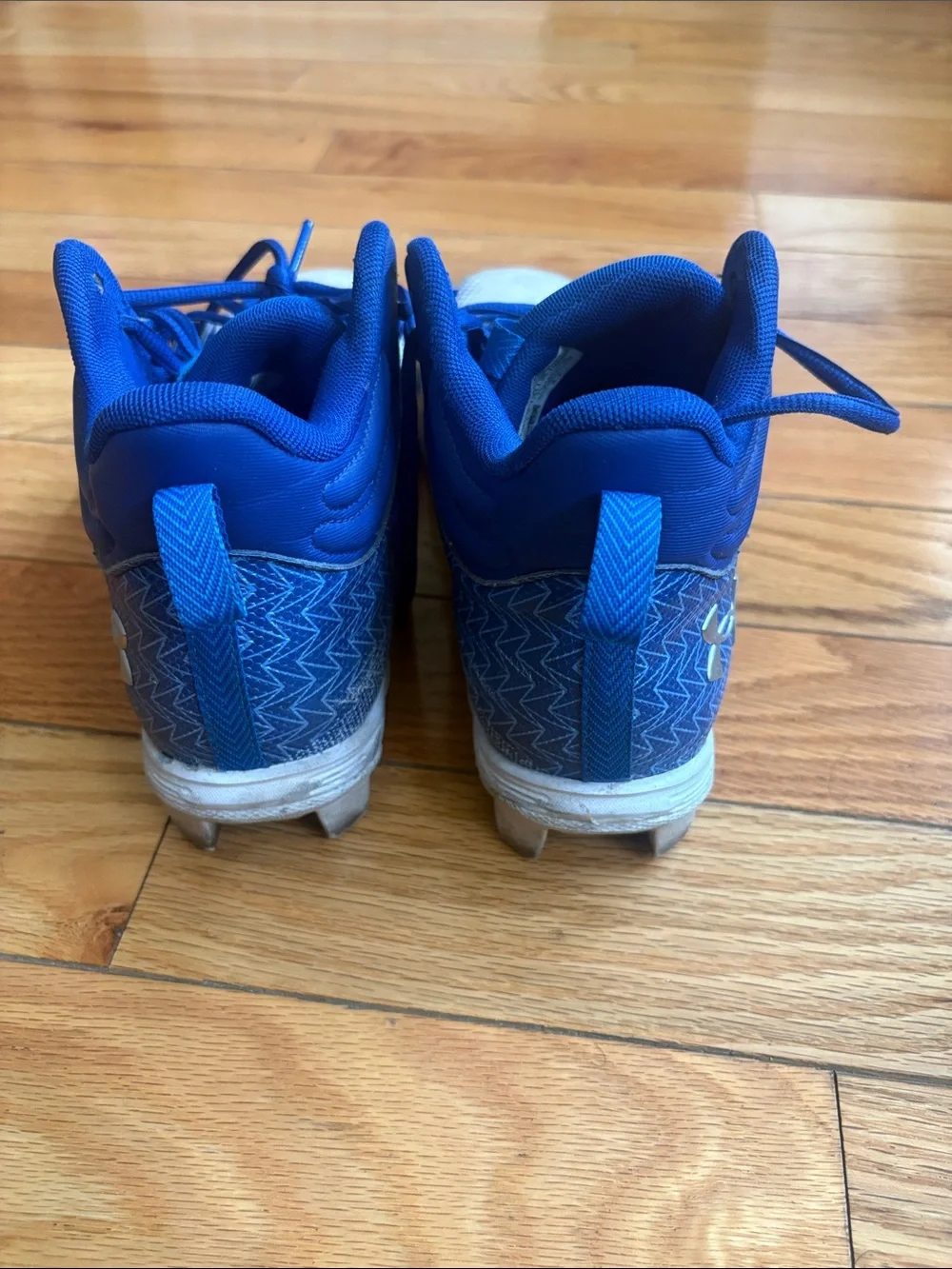 Kids Blue and White Athletic Shoes
